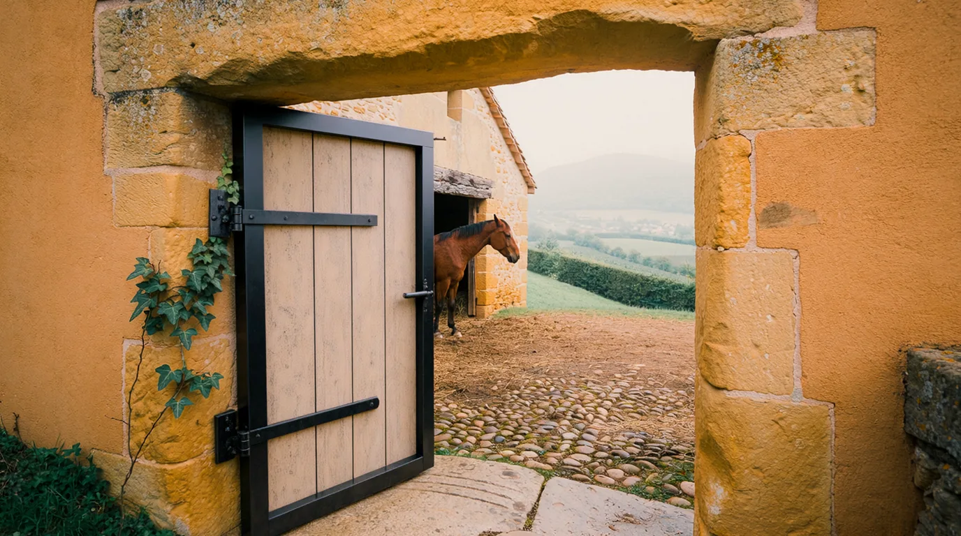 Entrée, Écurie Barbarin, centre équestre à Souternon