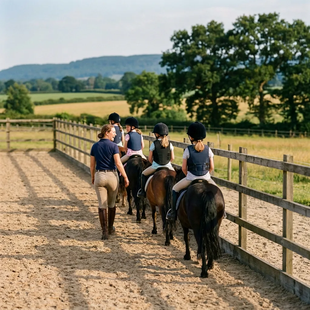 Cours de poney à Souternon, Loire